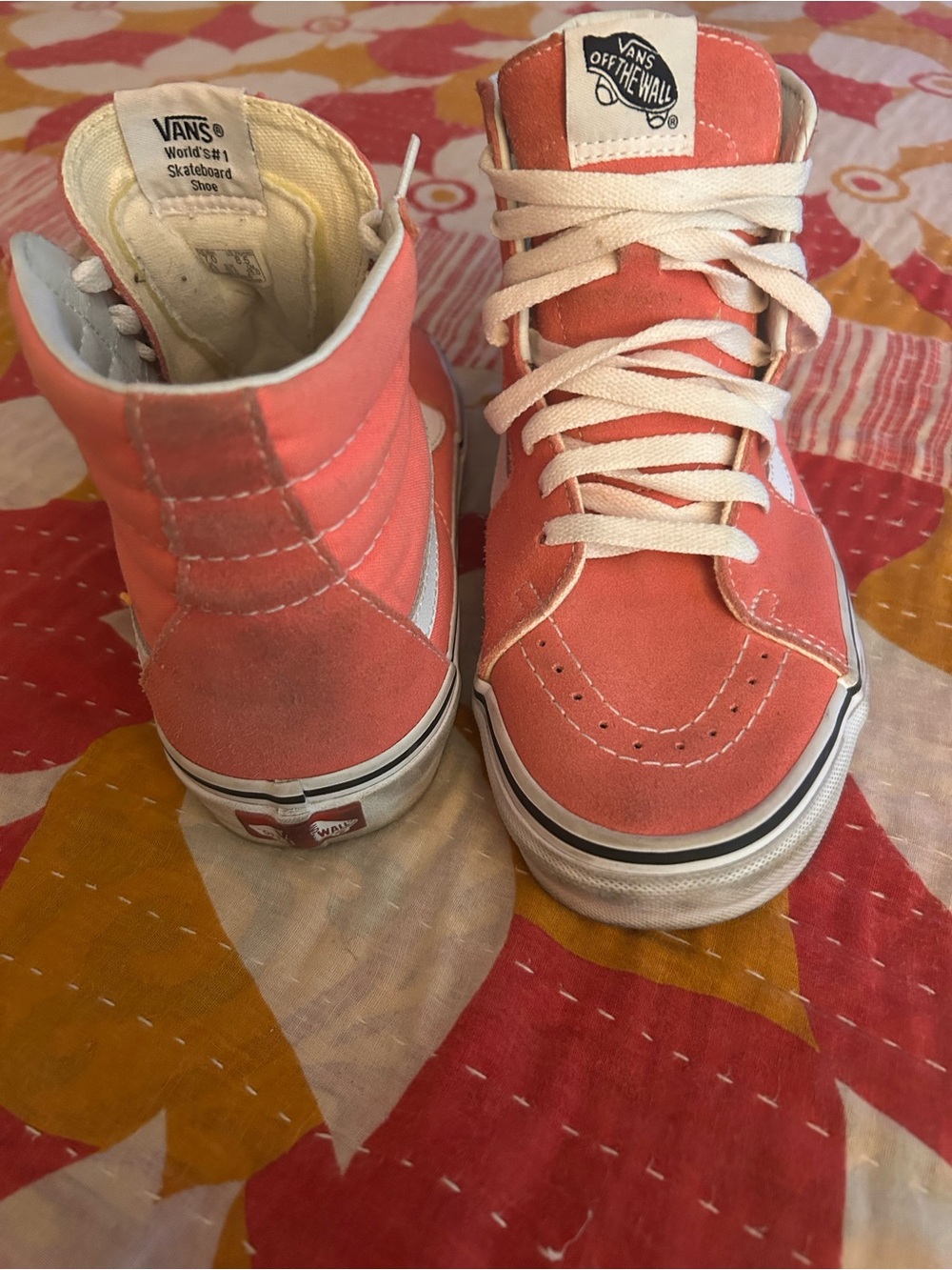 Vans Strawberry Pink Sk8-Hi Women’s High-Top Sneakers. Size 8.5 - Picture 3 of 13